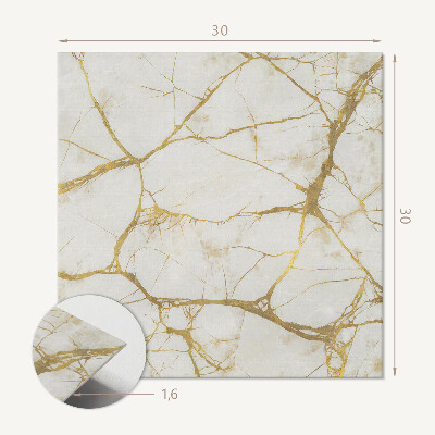 Vinyl tegels zelfklevend Marmer met delicate aderaccenten