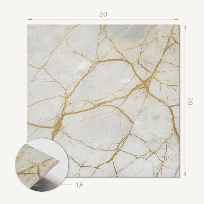 Zelfklevende vinyltegels Styling met een elegant marmerpatroon