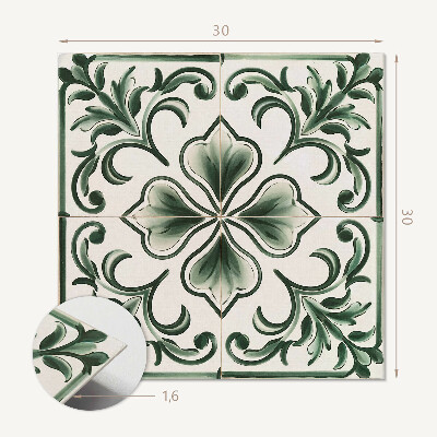 Pvc tegels Bladeren met harten in harmonie