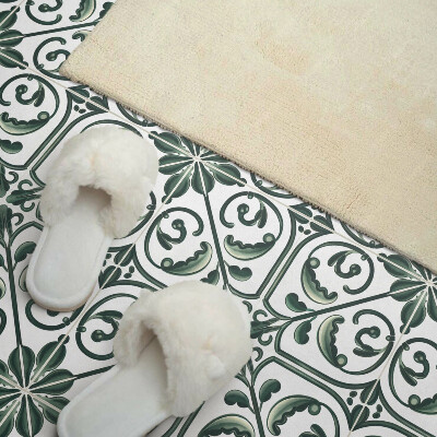 Pvc tegels Ornamentplantenpatronen in een subtiele vorm