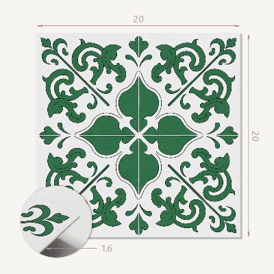 Vinyl tegels zelfklevend Ornamentplantenpatronen in een klassieke stijl