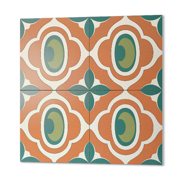 Pvc tegels Een plantenmotief in de vorm van een mozaïek