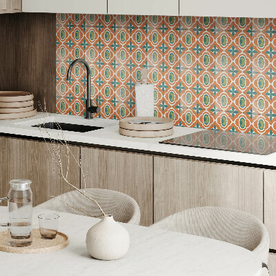 Pvc tegels Een plantenmotief in de vorm van een mozaïek