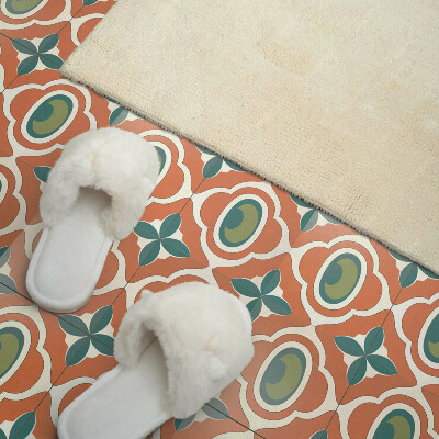 Pvc tegels Een plantenmotief in de vorm van een mozaïek