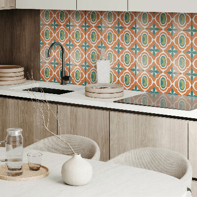 Pvc tegels Een plantenmotief in de vorm van een mozaïek