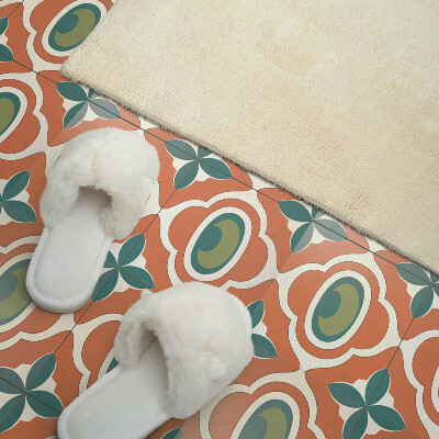 Pvc tegels Een plantenmotief in de vorm van een mozaïek