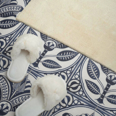 Vinyl tegels zelfklevend Keramisch bloemenpatroon