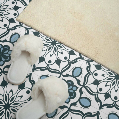 Zelfklevende vinyltegels Mandala-motief met bloemenaccenten