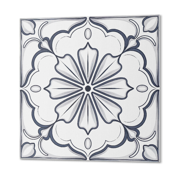 Vinyl tegels zelfklevend Bloemenpatroon op de tegel