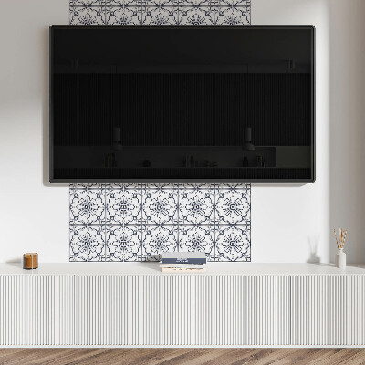 Vinyl tegels zelfklevend Bloemenpatroon op de tegel