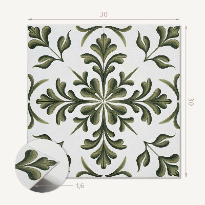 Zelfklevende vinyltegels Plantenpatroon