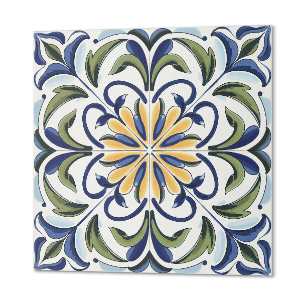 Zelfklevende vinyltegels Bloemmotief in een plantencompositie