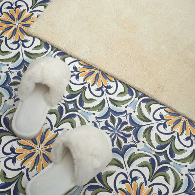 Zelfklevende vinyltegels Bloemmotief in een plantencompositie