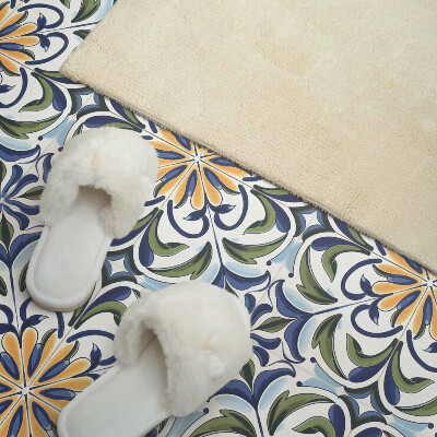 Zelfklevende vinyltegels Bloemmotief in een plantencompositie