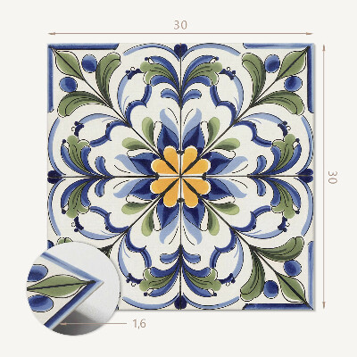 Pvc tegels Keramische decoraties met een bloemenaccent