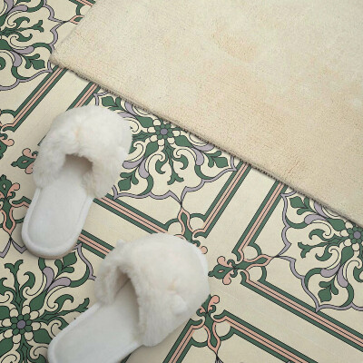 Vinyl tegels zelfklevend Ornamenten in een bloemmotief