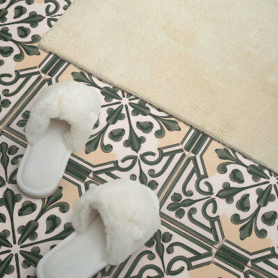 Vinyl tegels zelfklevend Botanisch motief op de tegel