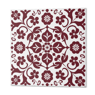 Vinyl tegels zelfklevend Bloemenmotief met sierlijke accenten