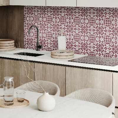 Vinyl tegels zelfklevend Bloemenmotief met sierlijke accenten