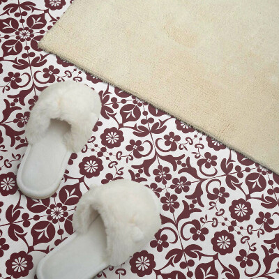 Vinyl tegels zelfklevend Bloemenmotief met sierlijke accenten