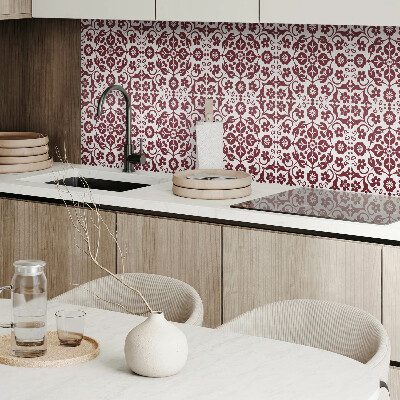 Vinyl tegels zelfklevend Bloemenmotief met sierlijke accenten