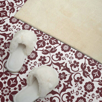 Vinyl tegels zelfklevend Bloemenmotief met sierlijke accenten