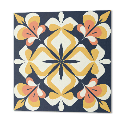 Pvc tegels Geometrie in een bloemenstijl