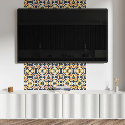 Pvc tegels Geometrie in een bloemenstijl