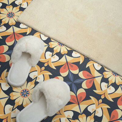 Vinyl tegels zelfklevend Mandala met bloemenaccenten