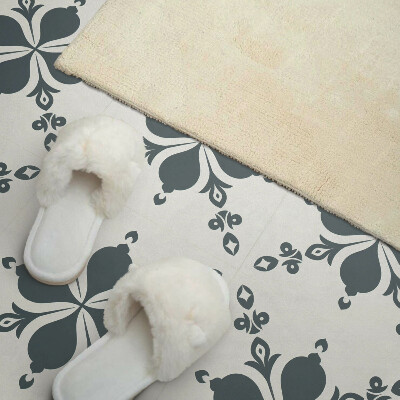 Zelfklevende vinyltegels Sierlijk bladpatroon