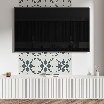 Zelfklevende vinyltegels Sierlijk bladpatroon