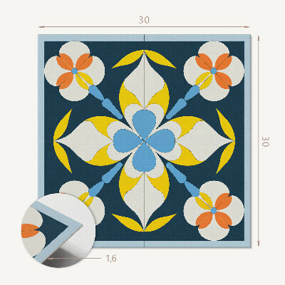 Vinyl tegels zelfklevend Plantenontwerp