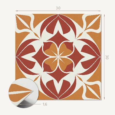 Vinyl tegels zelfklevend Symmetrische plantencomposities