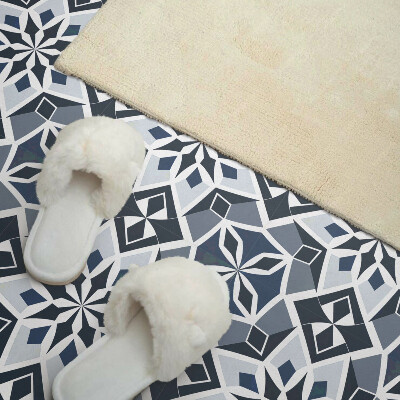 Pvc tegels Een geometrisch bloemenpatroon