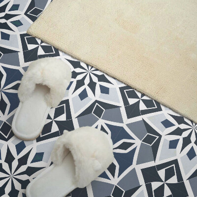 Pvc tegels Een geometrisch bloemenpatroon