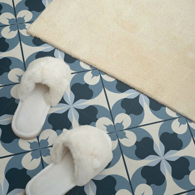 Zelfklevende vinyltegels Geometrisch patroon in een artistieke versie