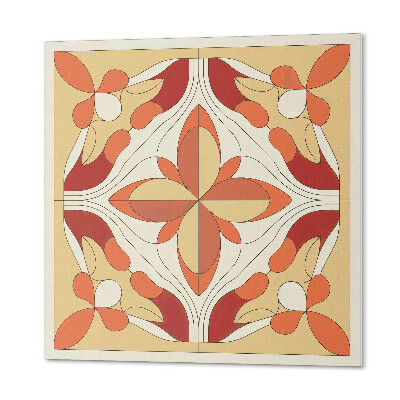 Pvc tegels Een modern bloemenmotief in een abstracte uitvoering