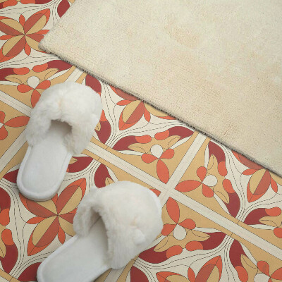 Pvc tegels Een modern bloemenmotief in een abstracte uitvoering