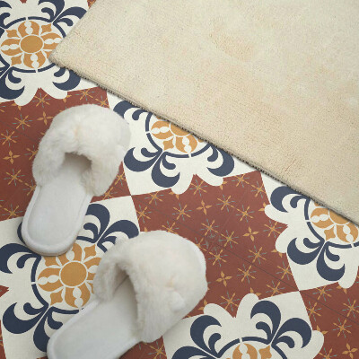 Pvc tegels Een bloemenmotief met subtiele vormen