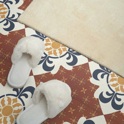 Pvc tegels Een bloemenmotief met subtiele vormen