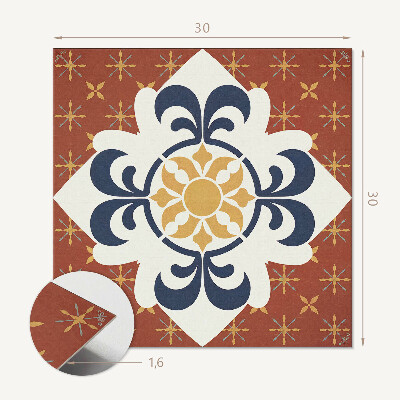 Pvc tegels Een bloemenmotief met subtiele vormen