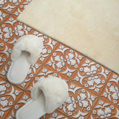 Vinyl tegels zelfklevend Een elegant bloemenmotief