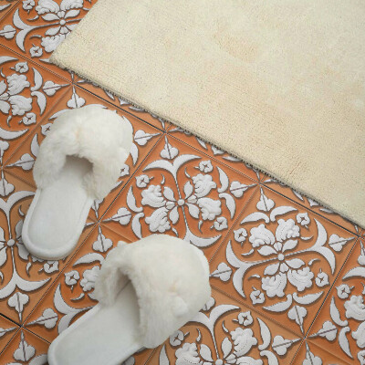 Vinyl tegels zelfklevend Een elegant bloemenmotief