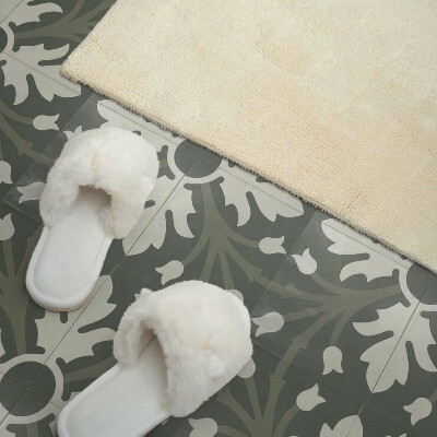 Vinyl tegels zelfklevend Bloemenpatroon op keramiek