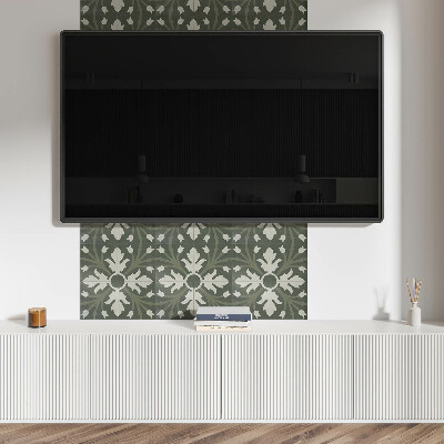 Vinyl tegels zelfklevend Bloemenpatroon op keramiek