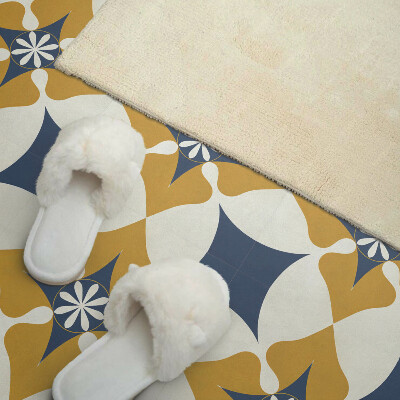 Zelfklevende vinyltegels Symmetrisch bloemenpatroon in pasteltinten