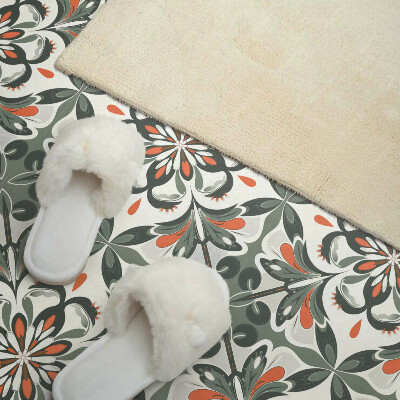 Pvc tegels Bloemmotief met bladaccenten