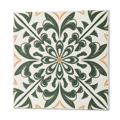 Vinyl tegels zelfklevend Bloemen omgeven door bladeren