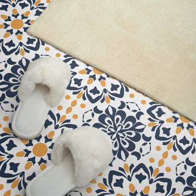 Zelfklevende vinyltegels Mandala met bloemenmotief