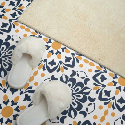 Zelfklevende vinyltegels Mandala met bloemenmotief